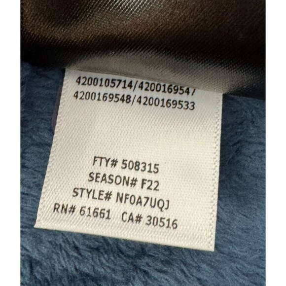 The North Face Women's Osito Jacket Full Zip Front Closure in Blue (Space) SZ M - Picture 9 of 10